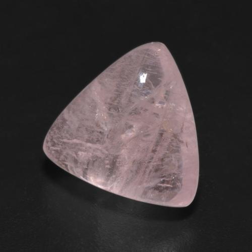 5.55克拉天然粉色摩根石，三角形，12.4×11.8毫米，半透明