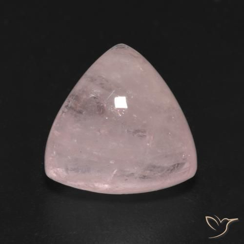 5.31ct 天然 玫瑰粉色 铯绿柱石, 胖三角形, 半透明