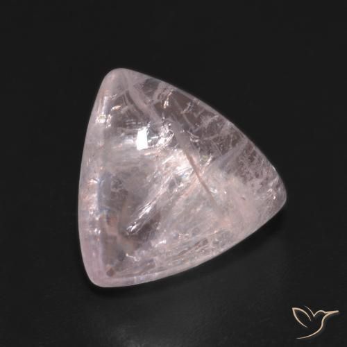 3.68ct 天然 中浅粉色 铯绿柱石, 胖三角形, 半透明