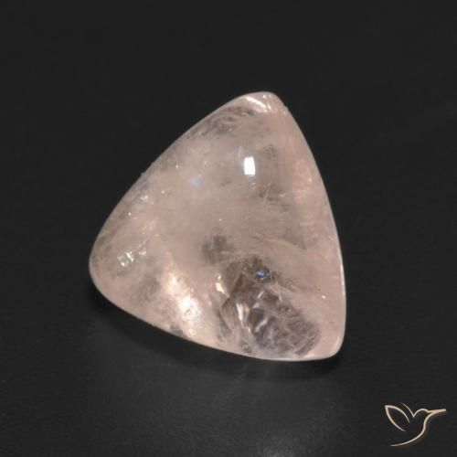 2.44ct 天然 非常浅的粉红色 铯绿柱石, 胖三角形, 半透明