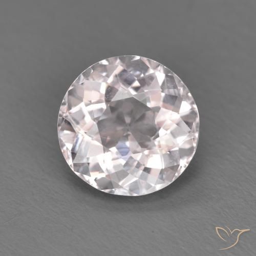 1.35ct 天然 非常浅的粉红色 铯绿柱石, 圆形的, VS