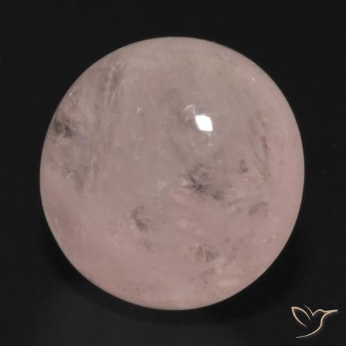 6.96ct 天然 玫瑰粉色 铯绿柱石, 圆形的, 半透明