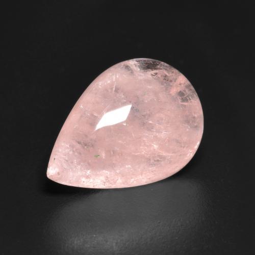 4.46克拉天然粉色摩根石，梨形，13.1×9.1毫米，半透明