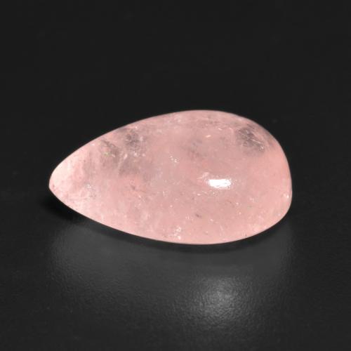 4.46克拉天然粉色摩根石，梨形，13.1×9.1毫米，半透明