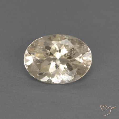 1.08ct 天然 淡黄色 铯绿柱石, 椭圆形, VS