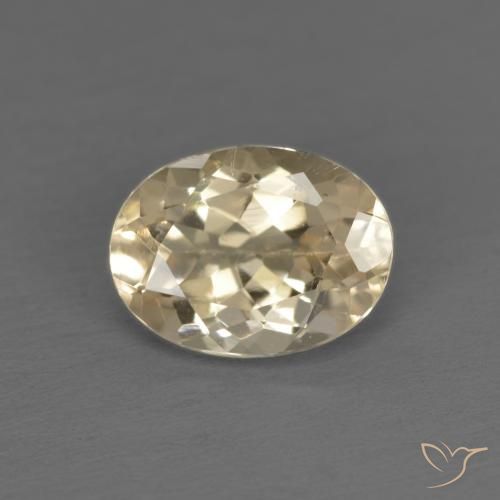 1.15ct 天然 奶油色 铯绿柱石, 椭圆形, VS