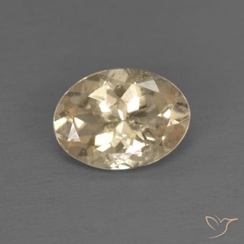 0.94ct 天然 奶油色 铯绿柱石, 椭圆形, VS