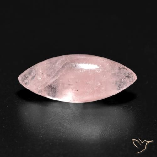3.91ct 天然 浅珊瑚粉 铯绿柱石, 榄尖形, 半透明