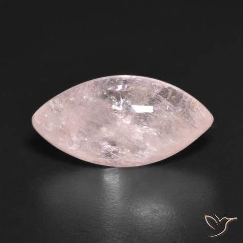 4.44ct 天然 浅粉色 铯绿柱石, 榄尖形, 透明