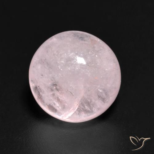 3.36ct 天然 玫瑰粉色 铯绿柱石, 圆形的, 半透明