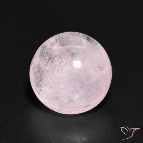 2.01ct 天然 浅粉色 铯绿柱石, 圆形的, 半透明
