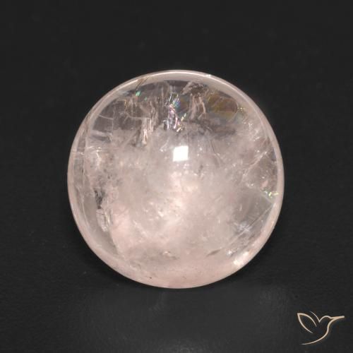 3.88ct 天然 珊瑚粉 铯绿柱石, 圆形的, 透明