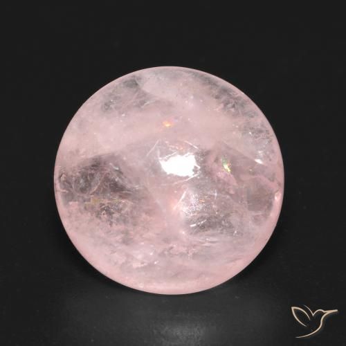 5.97ct 天然 浅粉色 铯绿柱石, 圆形的, 透明