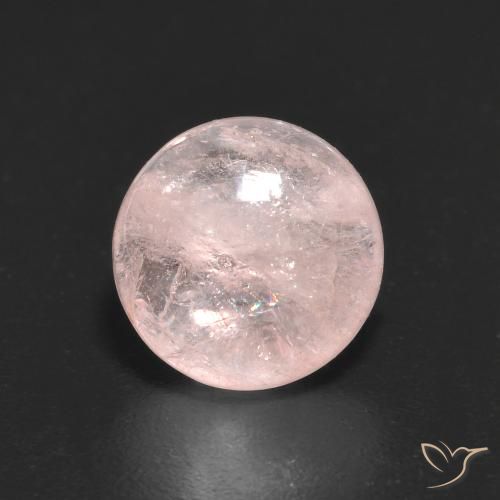 1.46ct 天然 浅淡粉色 铯绿柱石, 圆形的, 透明