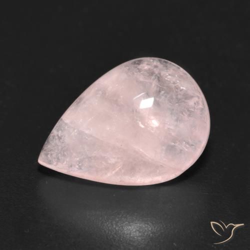 4.38ct 天然 火烈鸟粉色 铯绿柱石, 梨形, 透明