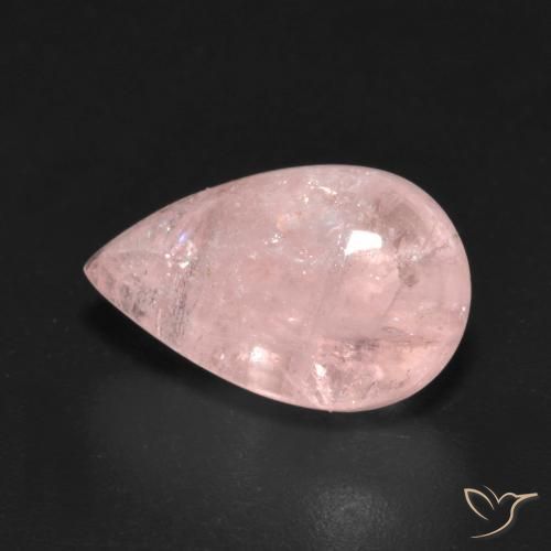 4.94ct 天然 浅珊瑚粉 铯绿柱石, 梨形, 透明