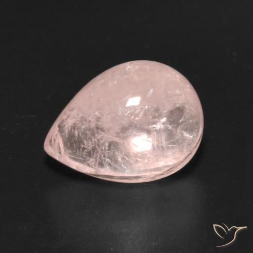 3.08ct 天然 浅珊瑚粉 铯绿柱石, 梨形, 透明