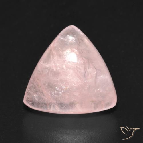 4.86ct 天然 浅粉色 铯绿柱石, 胖三角形, 透明