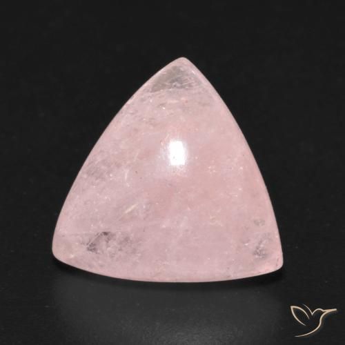 5.01ct 天然 浅淡粉色 铯绿柱石, 胖三角形, 透明