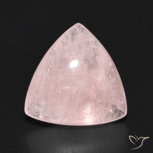 4.90ct 天然 浅粉色 铯绿柱石, 胖三角形, 透明