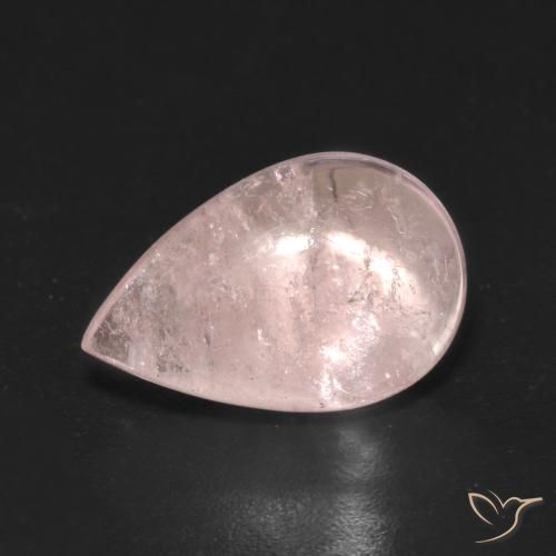 4.31ct 天然 浅淡粉色 铯绿柱石, 梨形, 透明