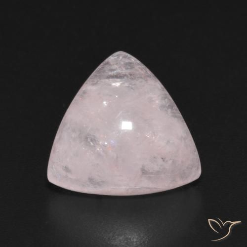 5.47ct 天然 非常浅的粉红色 铯绿柱石, 胖三角形, 透明