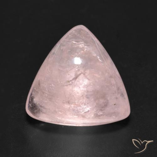 7.14ct 天然 玫瑰粉色 铯绿柱石, 胖三角形, 透明