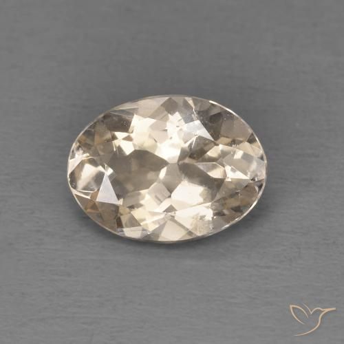 1.12ct 天然 浅金色 铯绿柱石, 椭圆形, VS