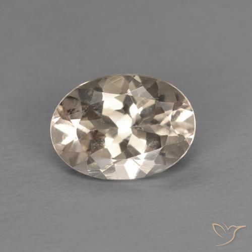1.12ct 天然 浅金色 铯绿柱石, 椭圆形, VVS-VS