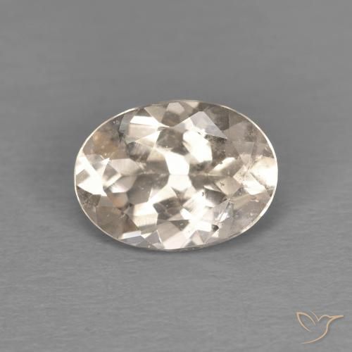 1.08ct 天然 浅金色 铯绿柱石, 椭圆形, VS