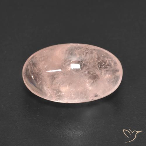 5.55ct 天然 印度红 铯绿柱石, 椭圆形, 半透明