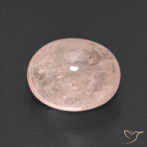 5.18ct 天然 中粉红色 铯绿柱石, 椭圆形, 半透明