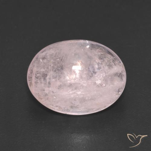 4.01ct 天然 珊瑚粉 铯绿柱石, 椭圆形, 半透明