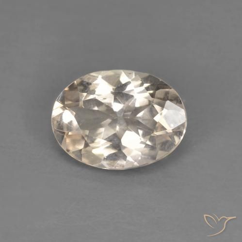 0.92ct 天然 浅金色 铯绿柱石, 椭圆形, VS