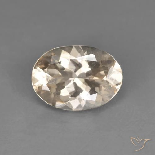 1.08ct 天然 浅橙色 铯绿柱石, 椭圆形, VVS-VS