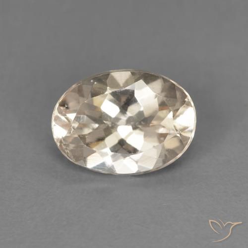 1.07ct 天然 浅金色 铯绿柱石, 椭圆形, VVS-VS