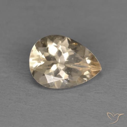 0.98ct 天然 黄金色 铯绿柱石, 梨形, VS
