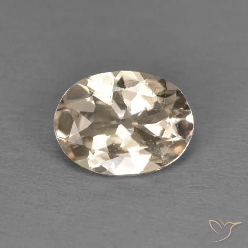 1.02ct 天然 Light Neutral Orange 铯绿柱石, 椭圆形, VS