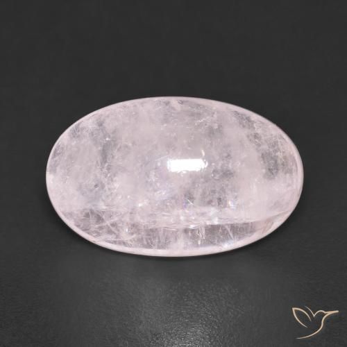 7.32ct 天然 非常浅的粉红色 铯绿柱石, 椭圆形, 透明