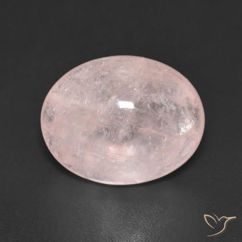 5.89ct 天然 浅粉色 铯绿柱石, 椭圆形, 透明