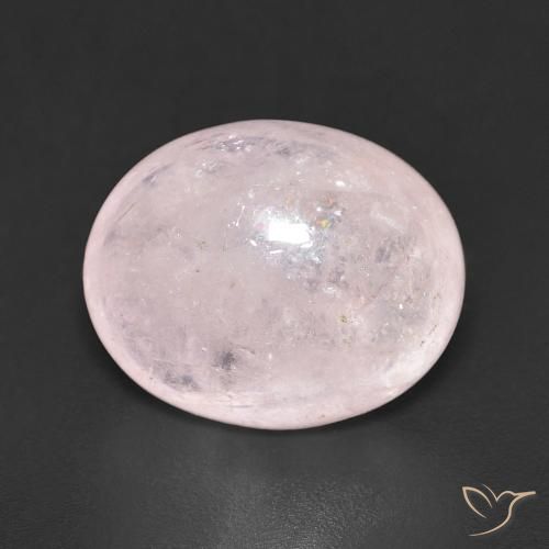 5.37ct 天然 浅粉色 铯绿柱石, 椭圆形, 半透明