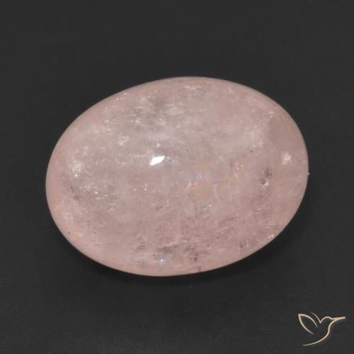 9.93ct 天然 浅粉色 铯绿柱石, 椭圆形, 半透明