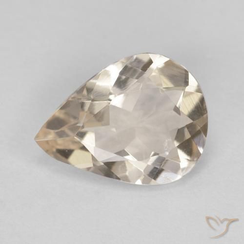 0.75ct 天然 Light Neutral Orange 铯绿柱石, 梨形, VVS-VS