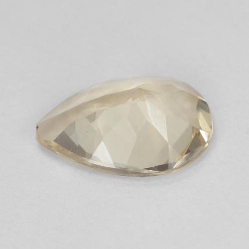 0.75克拉天然金色摩根石，梨形，7.9×5.9毫米，VVS
