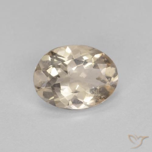 0.79ct 天然 浅金色 铯绿柱石, 椭圆形, VS