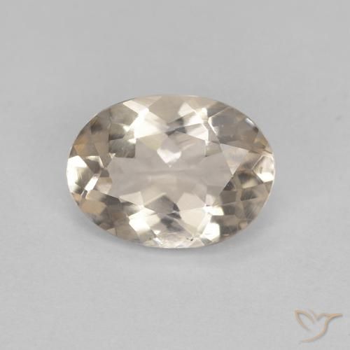0.99ct 天然 浅金色 铯绿柱石, 椭圆形, VS