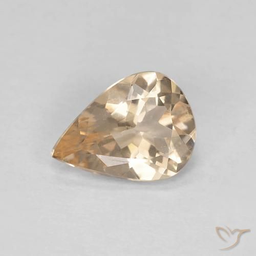 0.75ct 天然 浅橙色 铯绿柱石, 梨形, VVS-VS