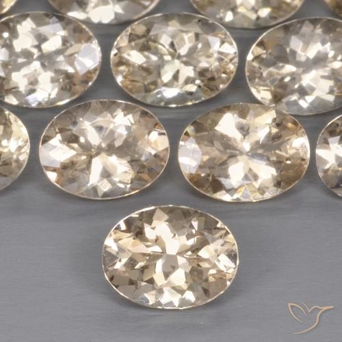 1.09ct 天然 浅金色 铯绿柱石, 椭圆形, VS
