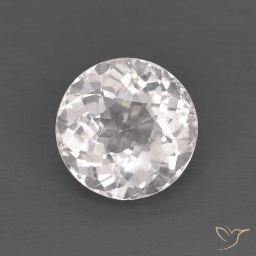 1.25ct 天然 浅粉色 铯绿柱石, 圆形的, VS