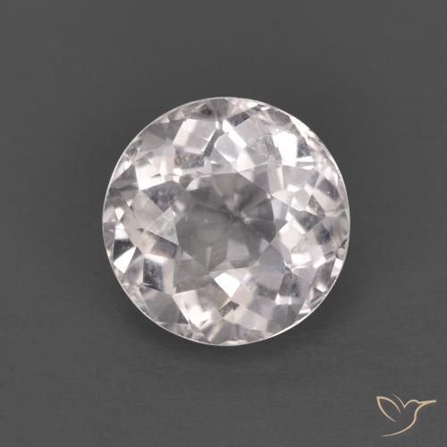 1.24ct 天然 浅粉色 铯绿柱石, 圆形的, VS